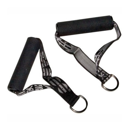 Fabrication Enterprises CanDo Exercise Band Handles with D-Ring, 10 Pairs 10-3220-10